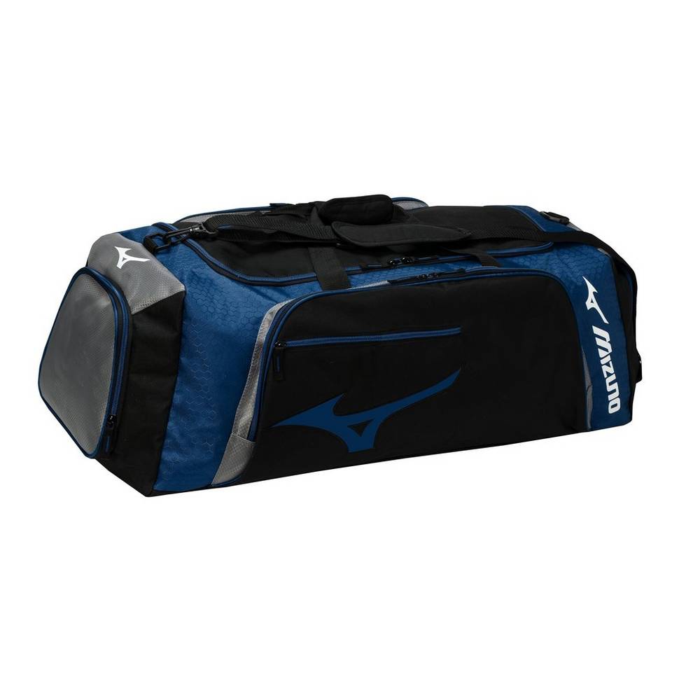 Mizuno Men's Tornado Duffle Volleyball Bag Black/Navy (470160-MZP)